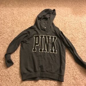 Pink charcoal pull over sweater